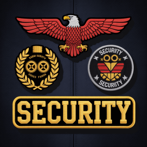 A collection of custom patches designed for military and corporate uniforms.