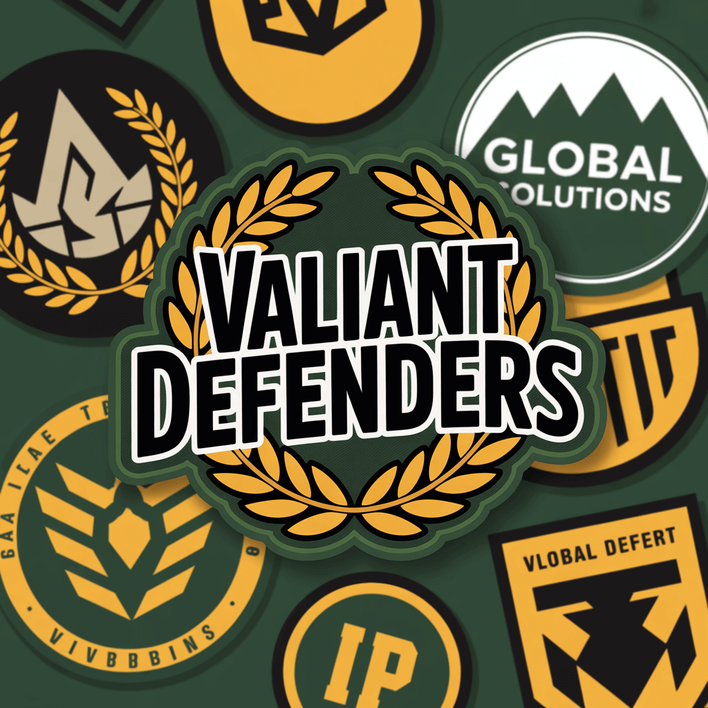 A collection of custom patches designed for military and corporate uniforms.