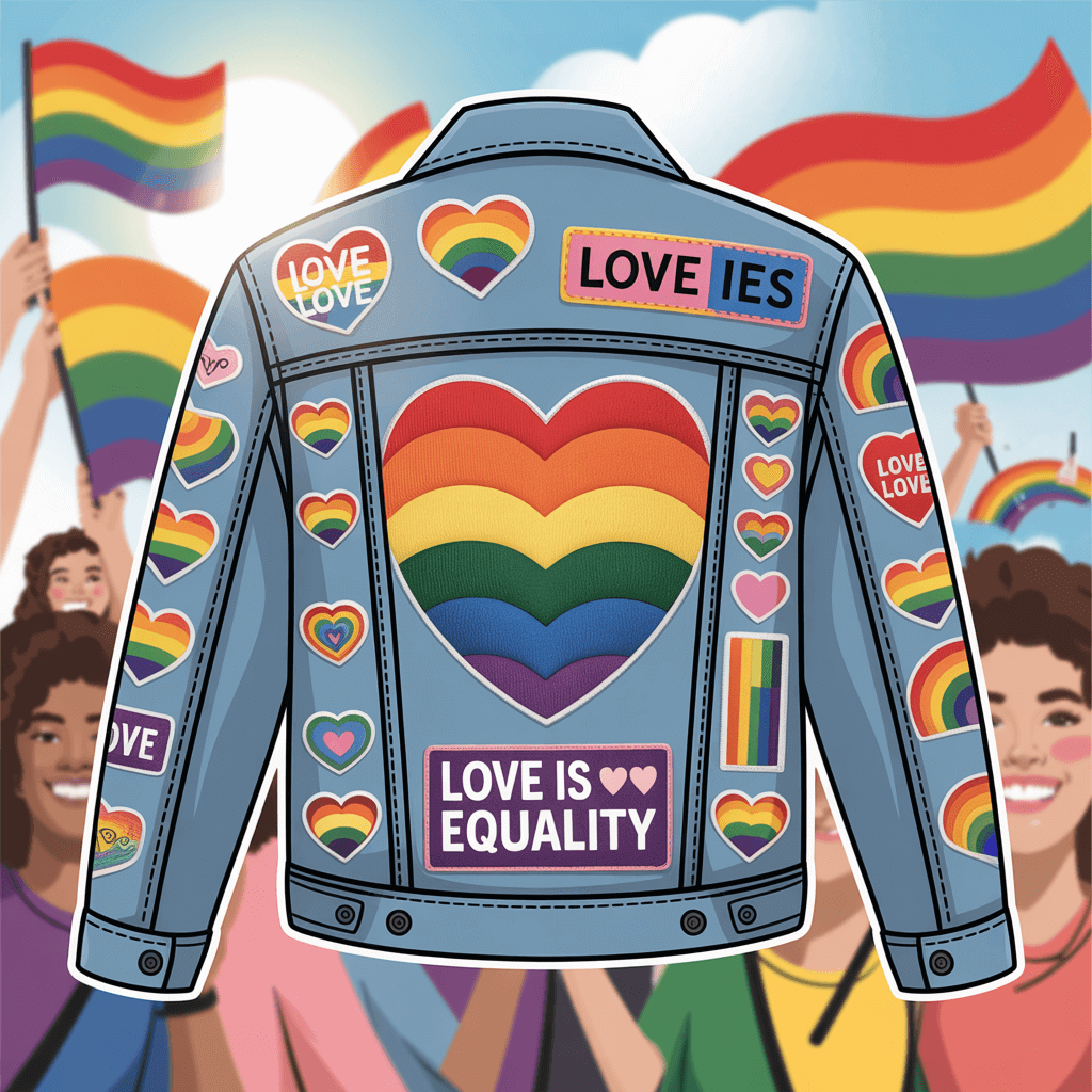 Celebrating Pride and LGBTQIA+ themes using custom patches.