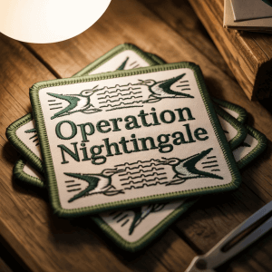 Custom patches designed for subtle branding and covert messaging.