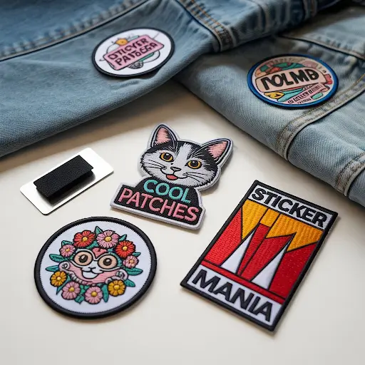 table with diverse patches