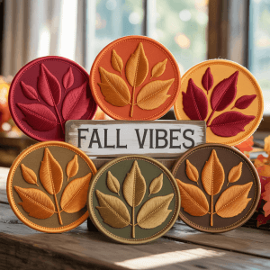 A collection of custom patches best of the fall season. 