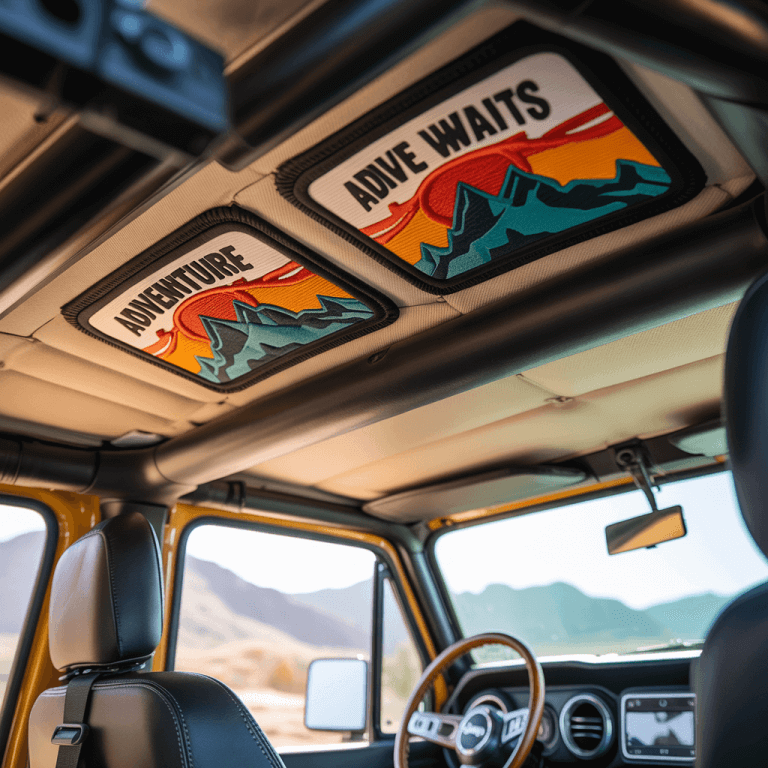 Put Custom Patches on Your Car Headliner or Jeep Roof