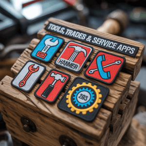 Custom patches for various tools, trades, and service apps.