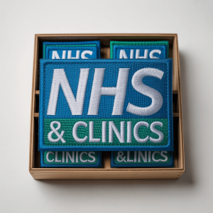 Custom patches designed for healthcare professionals.