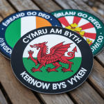 Bilingual Regional Pride Custom Patches Welsh Gaelic Cornish