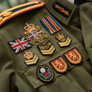 British military Battle Dress Uniform patches