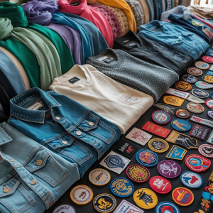 Different fabrics and patches