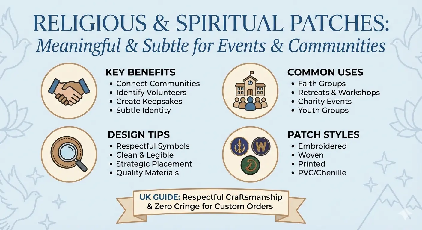 Religious and Spiritual Patches For Events and Communities