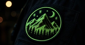 Glow in the Dark Embroidered Patches